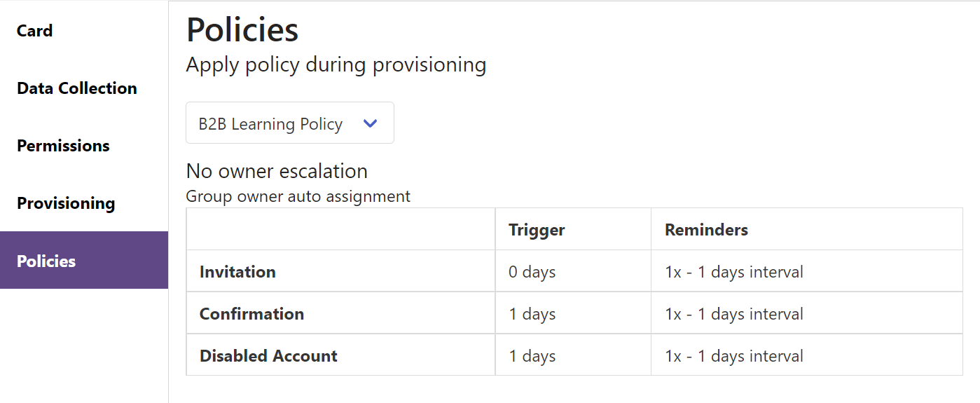 template data collection